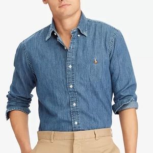 Polo Ralph Lauren Men’s Classic-Fit Denim Shirt